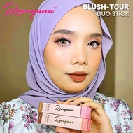 Rozeyana Blusher & Contour / Rozyana Blush-Tour Duo Stick 2 In 1 Blushes Shading Shade Highlighter C