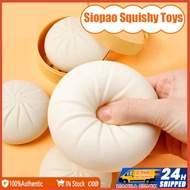Squishy Bun Siopao Toy Simulation Buns Toys Squeeze Ball Fidget Toys for Kids Stress Reliever