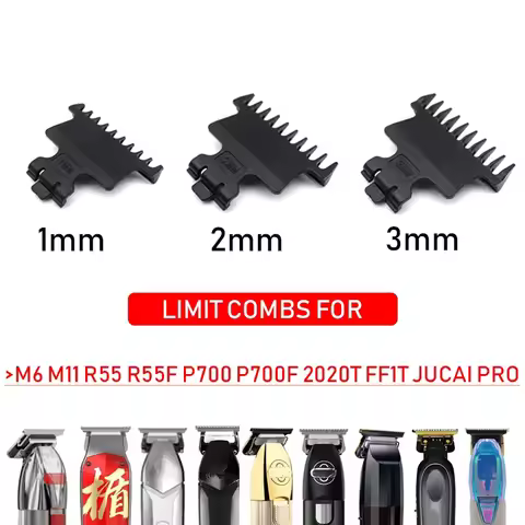 3 Pcs Professional Hair Trimmer Limit Comb Universal Guards for Madeshow M6 M11 R55 R55F P700 P700F