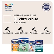 Dulux Wall/Door/Wood Paint - Olivia's White (90YR 83/044) (Ambiance All/Pentalite/Wash &amp; Wear/Better Living)