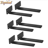 TOPTOOL Invisible L Bracke, Wall-Mounted Space-Saving Floating Shelf Brackets, Heavy Duty Thickened 