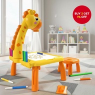 LED Art Projector Table for Kids Painting Educational Toy Desk Birthday Gift Set