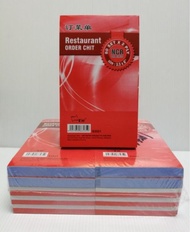 10 Buku Bil Nota Pesanan Restoran Uni 3.5"*6" tanpa guna kertas karbon 2 lapis@80set / 10 books Rest