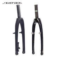 SILVEROCK MINI-01V Carbon Fork for P18 Bike 20in Plus 406 22" 451 Caliper Brake Rim V Brake O.L.D 74