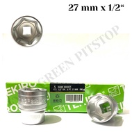 MATA Tekiro 27mm 6 PT 1/2" Socket Wrench 27mm Large Bolt Nut 27mm 1/ 2 inch Original