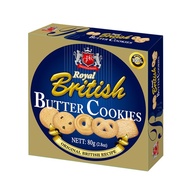 ROYAL BRITISH BUTTER COOKIES 80G BISKUT BUTTER BISCUIT  (HALAL)