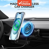 Magsafe 25W Wireless Fast Charging Car Air Vent Phone Holder for iPhone Pemegang Telefon Udara Keret