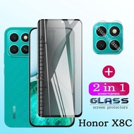 Privacy tempered Glass For Honor X8c HonorX8c X8C Screen Protector+Camera Lens film 2IN1 Honor X9C S