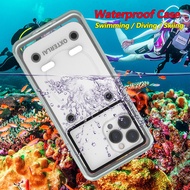 IP68 Universal  Waterproof Phone Case For OPPO A57 2022 A16K A96 R11 R11S R15 R17 R19 A7X A36 F1S A7 A3S F9Pro A1K Swinmming Diving Outdoor Clear Shockproof Full Protection Cover