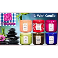 🔥In Stock🔥 | 💯% Authentic Bath And Body Works 3-Wick Scented Candles (Sweet Pea/Strawberry Pound Cake)