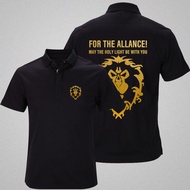 World of Warcraft POLO shirt T-shirt WOW tribal alliance logo for tribal short-sleeved men's half-sl