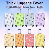 【SEVENTEEN】Polyester Dustproof and Scratch-resistant Luggage Protector Cover, Suitable for 18-32 Inc