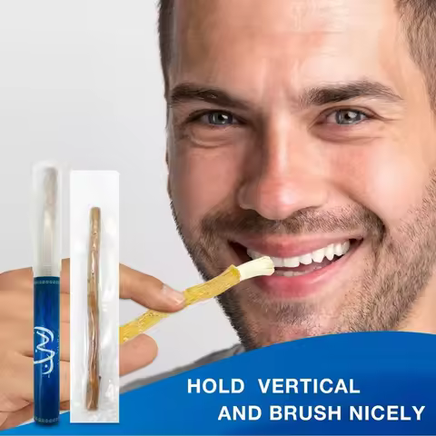 Natural Twig Toothbrush Miswak Portable Travel Toothbrush Traditional Toothbrush Stick Made Of Tree 