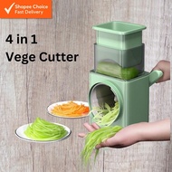 DESSINO Multifunctional Vegetable Grater & Slicer - Handheld Rotary Cutter for Easy Shredding and Sl