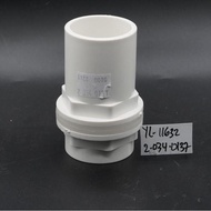 Bst Ready White 40mm Filter Pipe Connector Garden Irrigation Aquarium Connector