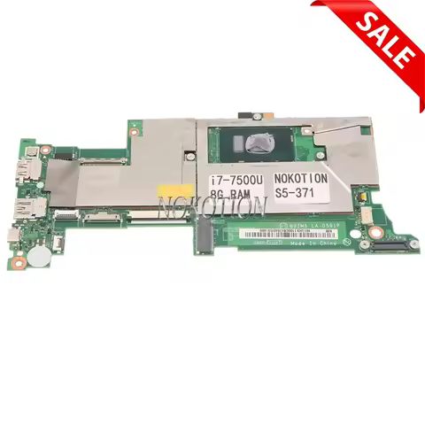 NBGHX1100C NBGHX1100C B3ZMS LA-D591P For Acer Swift S5-371 S5-371T Laptop Motherboard I7-7500U CPU +