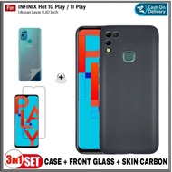 Case Infinix Hot 10 PLAY Soft Case Free Tempered Glass + Garskin