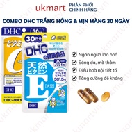 Combo Viên Uống DHC Trắng Hồng Và Mịn Màng 30 Ngày (Vitamin E & Vitamin C)