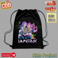 Cool Huntrix Children's String Bag - Custom Huntrix Kpop Demon Hunters Children's Drawstring Bag