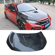 Carbon Fiber Front Engine Hood Cover Boot For Honda CIVIC FK8 FK7 FC1 2016-2021