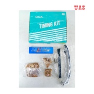 OSK Timing Belt Kit T019B (1set 6pcs) Applicable for 3RZ-FE RJ77 RZJ95