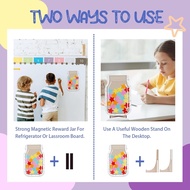 2025 New Magnetic Reward Jar, Classroom Reward Jar for Kids, Personalized Stars Reward Jar for Stude