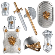 Dress Up America Knight Armor Set for Kids - Medieval Shield and Helmet Playset - Royal Knight Dress