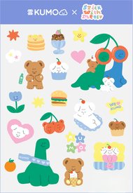 [ของแถม] Kumo x Stwm Waterproof sticker ลายลิขสิทธิ์แท้จาก Kumo ลายสุดน่ารัก