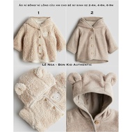 Genuine HM cotton felt/fleece feltJacket for newborn babies 2-4m to 6-9m