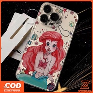 Suitable for Realme Note 60 Note 70 Realme C61 Realme C63 C71 C75Beautiful Red Hair Mermaid Transpar