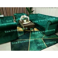 Sofa Baldu Chesterfield Sofa Velvet Sofa 1 Seater 2 Seater 3 Seater 1+2+3 Seater