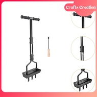 (Roy) Crafts Creation Lawn Aerator Coring Tool with Soil Storage Basket with Cleaning Tool Easy Asse