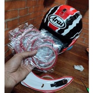 Double tape to detailing arai helmet helmet motorcycle helmet accessories