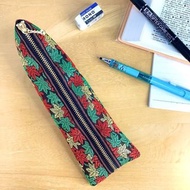 筆袋【龍田川】榻榻米邊飾製 三角錐型 楓葉 紅葉 秋季 日系和風 sắc màu