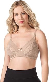 Women's Lace Wirefree Nursing Bra Bra, Warm Taupe, 38DDD