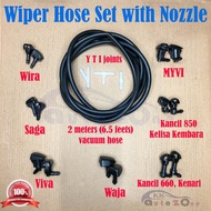 Myvi Kancil kelisa kenari Wira Waja Saga Toyota Hilux Vios Camry Innova Wiper hose set with nozzle (