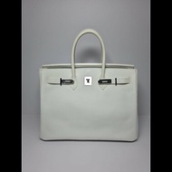 Hermes - Birkin 35白色銀扣