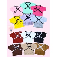 Kids/baby coquette Ribbon croptop shirt tie Top for to 2y.o-3y.o
