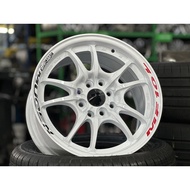 NEW 15X7J Mugen MF10 Rim (set of 4) White 4X100 for City Jazz Vios Yaris Myvi Mazda 2