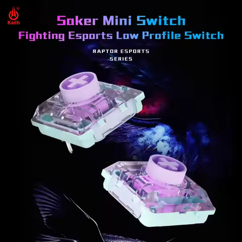Kailh Saker Mini Low-Profile Switch 3Pin 37g Ultra-Short Total Travel Quick Acuation Mechanical Keyb