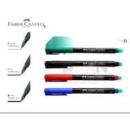 ปากกาเขียนแผ่นใส เขียนได้ทุกพื้นผิว ลบไม่ออก Faber Castell MULTIMARK Permanent มี 3 ขนาด F,M,S ราคา /1 ด้าม