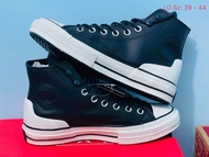 Converse Chuck Taylor 70 Leather (size39-44) หนังสีดำ Black