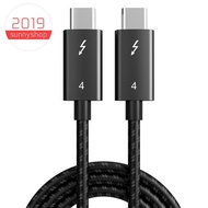 For Thunderbolt 4 Cable USB4 40Gbps USB Type C to Type C PD 100W 8K Cable Data Transfer USB-C Cable for , 1M