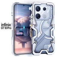 สำหรับ Infinix GT 20 GT10 Pro Case โลหะอลูมิเนียมกันชนโลหะปลอกคอกันสุนัขเลียฟังก์ชันกันกระแทกสำหรับ