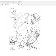 B63F478E0100 Seat Unlock Cable Genuine From The Center YAMAHA