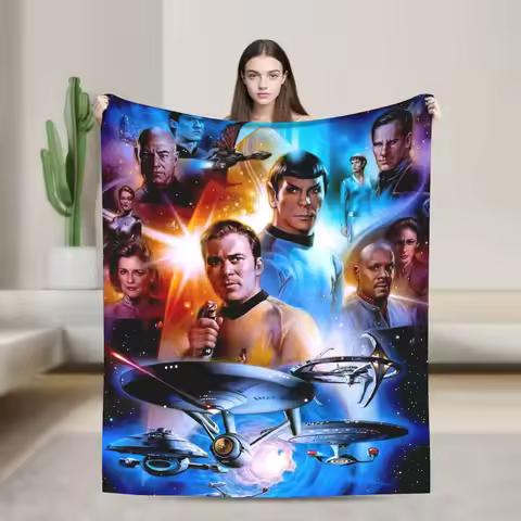 Stars Treks Throw Blanket for Couch Soft Cozy Plush Blanket 50x60 Inch Multi-size Bedspread for All 