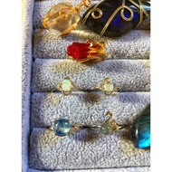 Natural Moonstone Rainbow Pixiu S925 Adjustable Ring