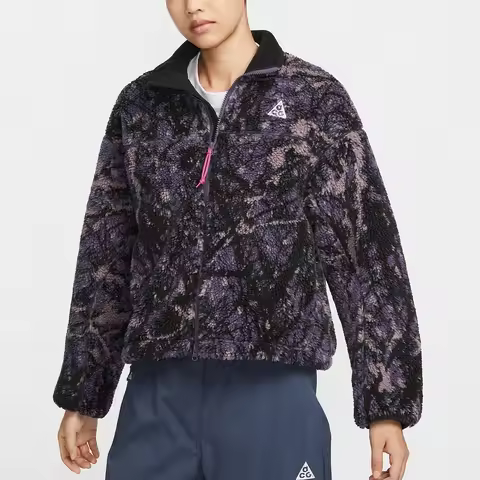 Nike Genuine Product New Women's Faux Sherpa Warm Fashion Loose Jacket FV7340-573