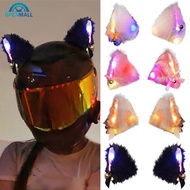 OPENMALL 2Pcs Motorcycle Helmet Plush Cat Ears Decoration Stickers Motocross Helmet Full Face Off Ro