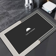 Soft Diatomaceous Earth Water Absorption Mat Bathroom Floor Mat Non-Slip Toilet Foot Mat Bathroom To